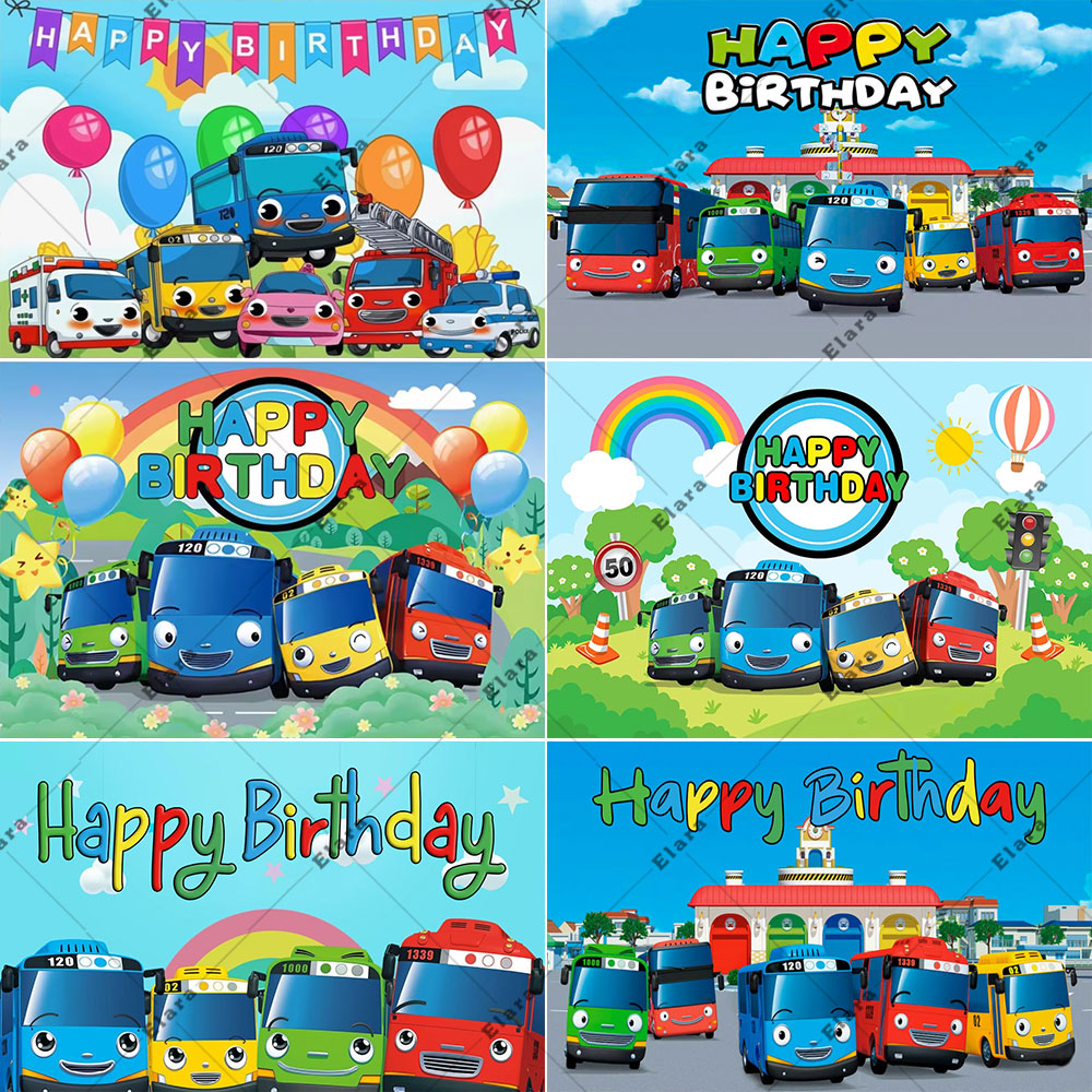 Kids Education Banner - Мультфильм аниме «Маленький автобус» для детей,