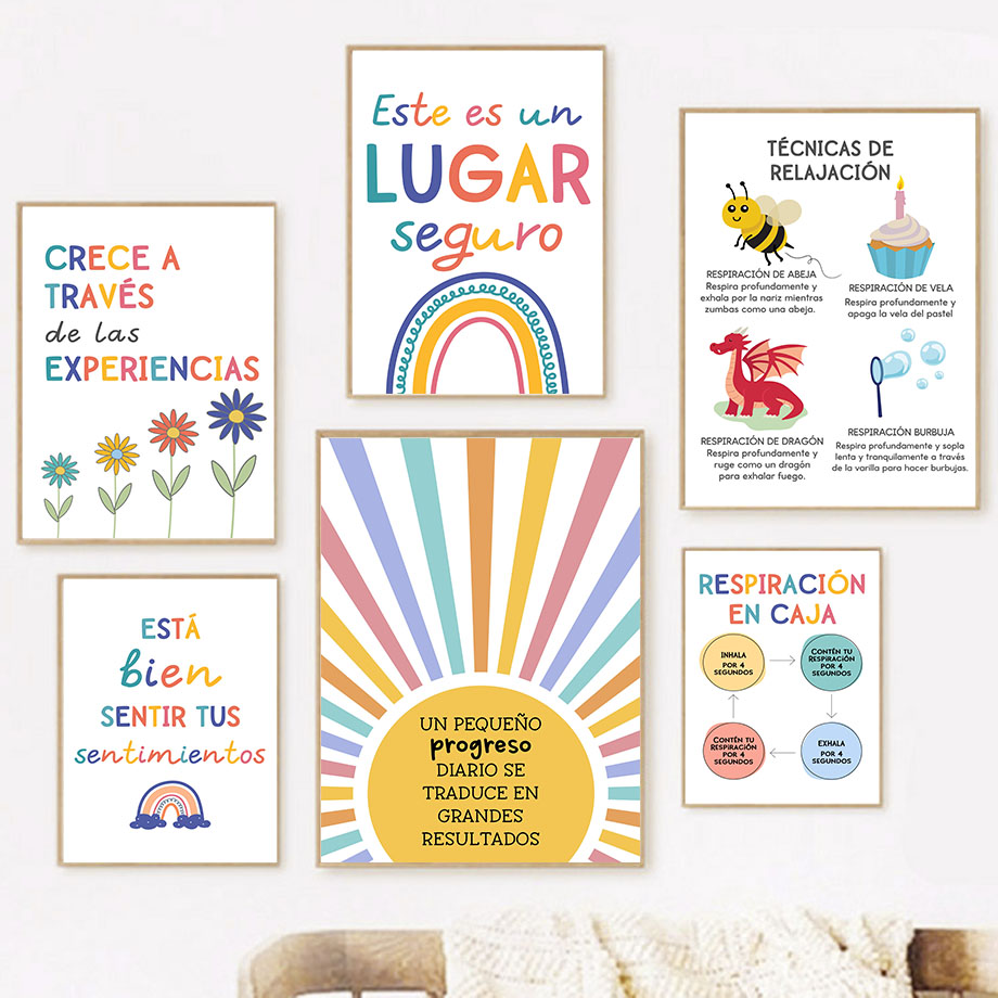 Kids Education Picture - Испанское образование Motto Радуга Солнечный свет