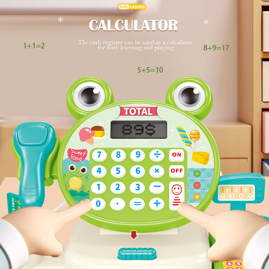 Kids Education Calculator - Детский игрушечный кассовый аппарат для ролевых