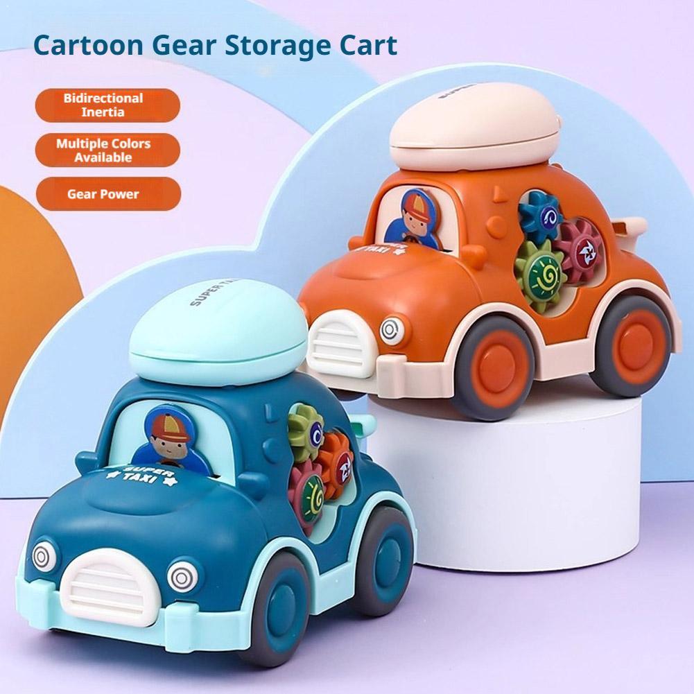 Kids Education Toy - Мультяшная мини-машинка на инерционном ходу, развивающая