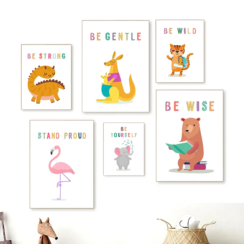Kids Education Picture - Постеры с изображением животных для изучения