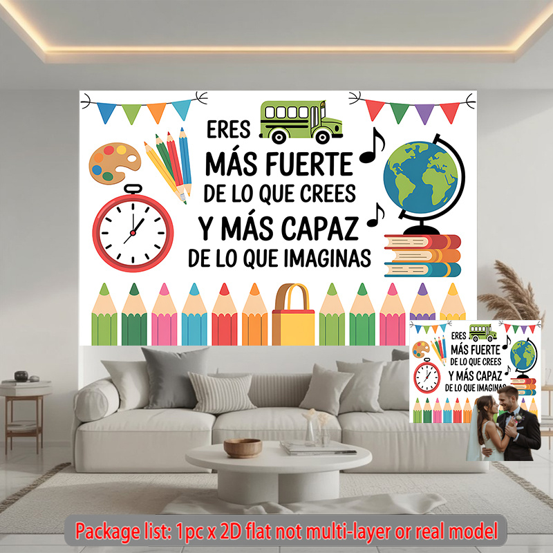 Вдохновляющий настенный гобеле – обзор и цена Kids Education Banner