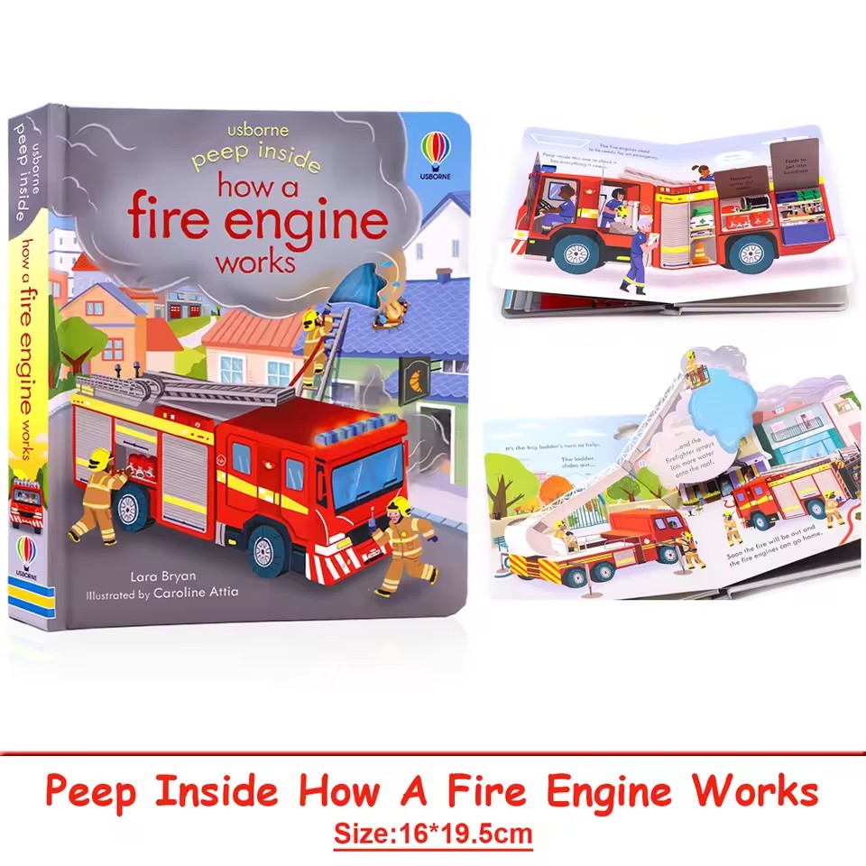 Книги Usborne Peep Inside: Как – обзор и цена Kids Education Picture