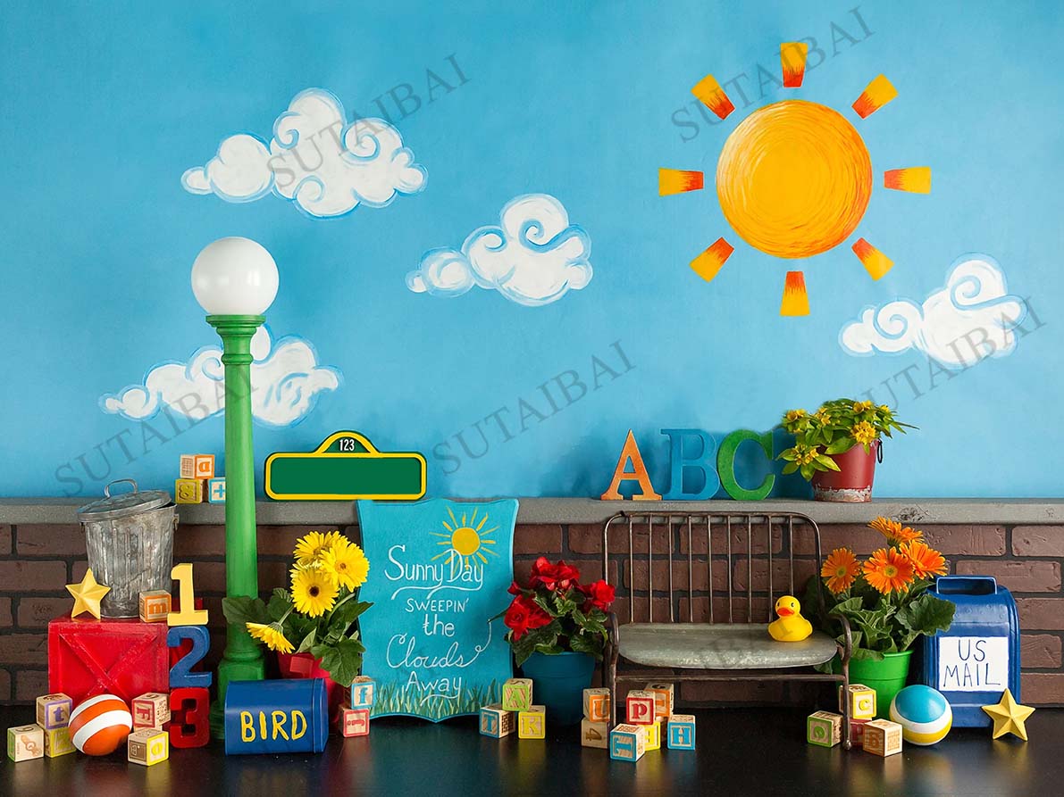 ABC обратно в школу фон для фо – обзор и цена Kids Education Banner