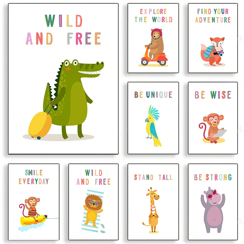 Постеры с изображением животны – обзор и цена Kids Education Picture